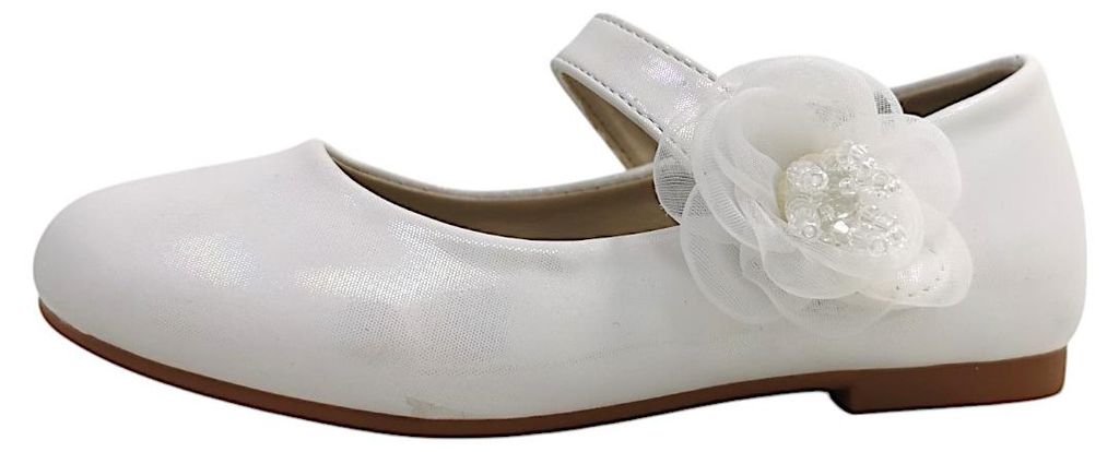 Jela Jela Kommunion Spangenballerina Weiß in Gr. 33