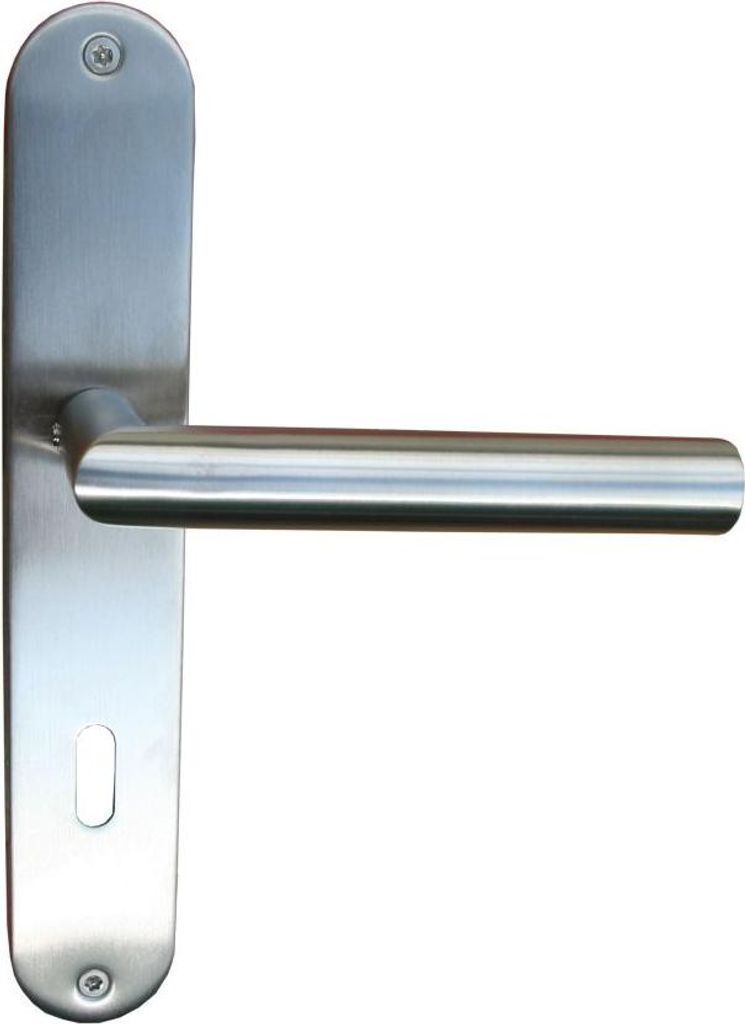 TrendLine BB-Langschildgarnitur Edelstahl 23,5 x 4 cm abgerundet