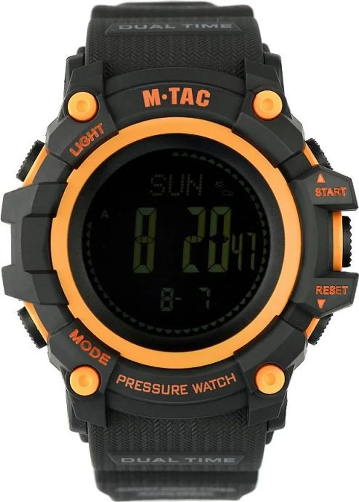 Montre Tactique M-Tac Adventure Noir et Orange - Sport Outdoor Homme