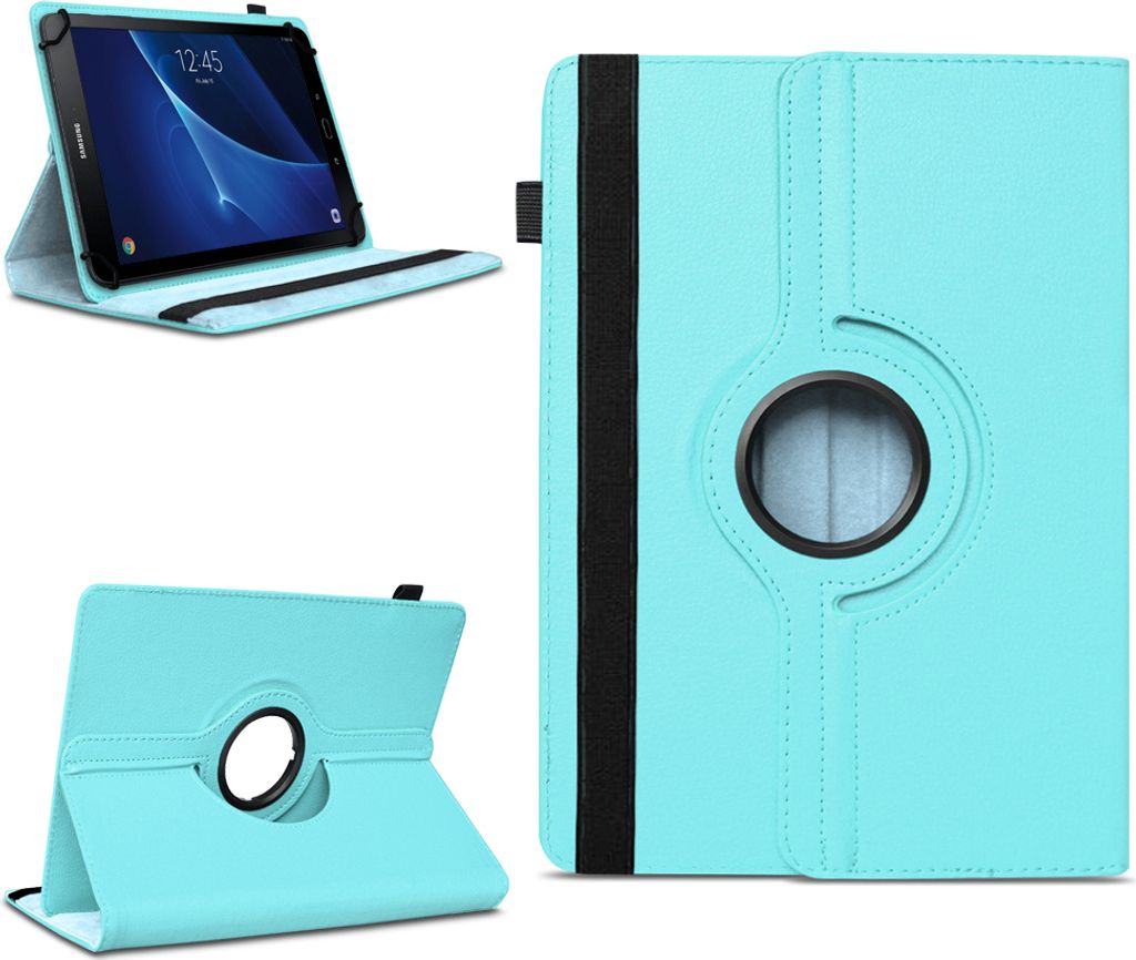 Schutzhülle für Samsung Galaxy Tab A6 10.1 2016 2019 Tablet Hülle Tasche DrehbarFarben:Türkis