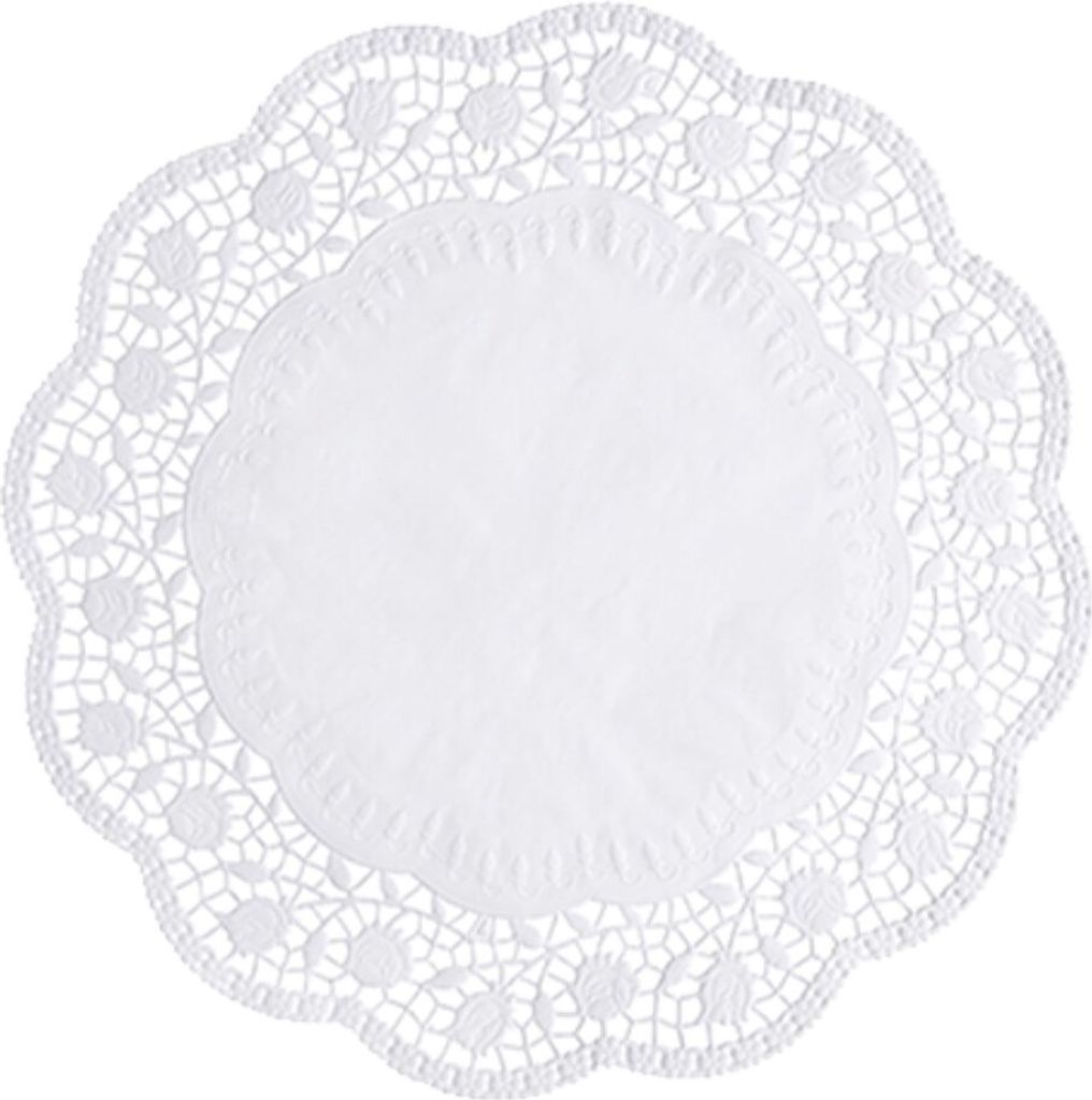 Tortenspitzen rund Ø 36 cm weiss