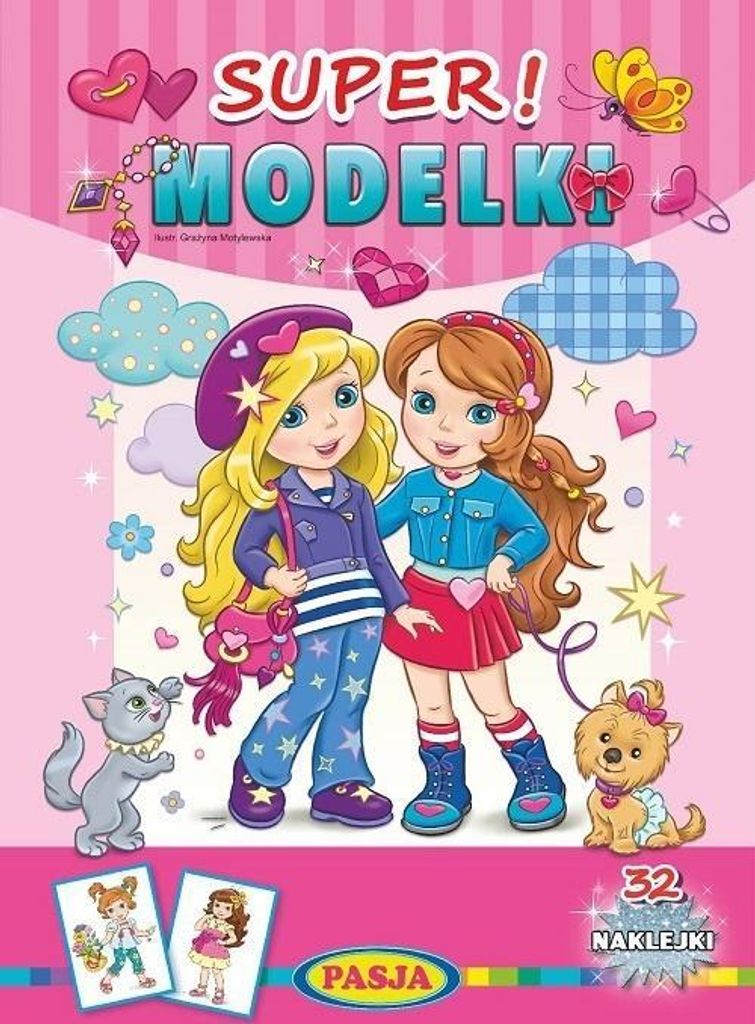 Kolorowanka dla dzieci Modelki z naklejkami