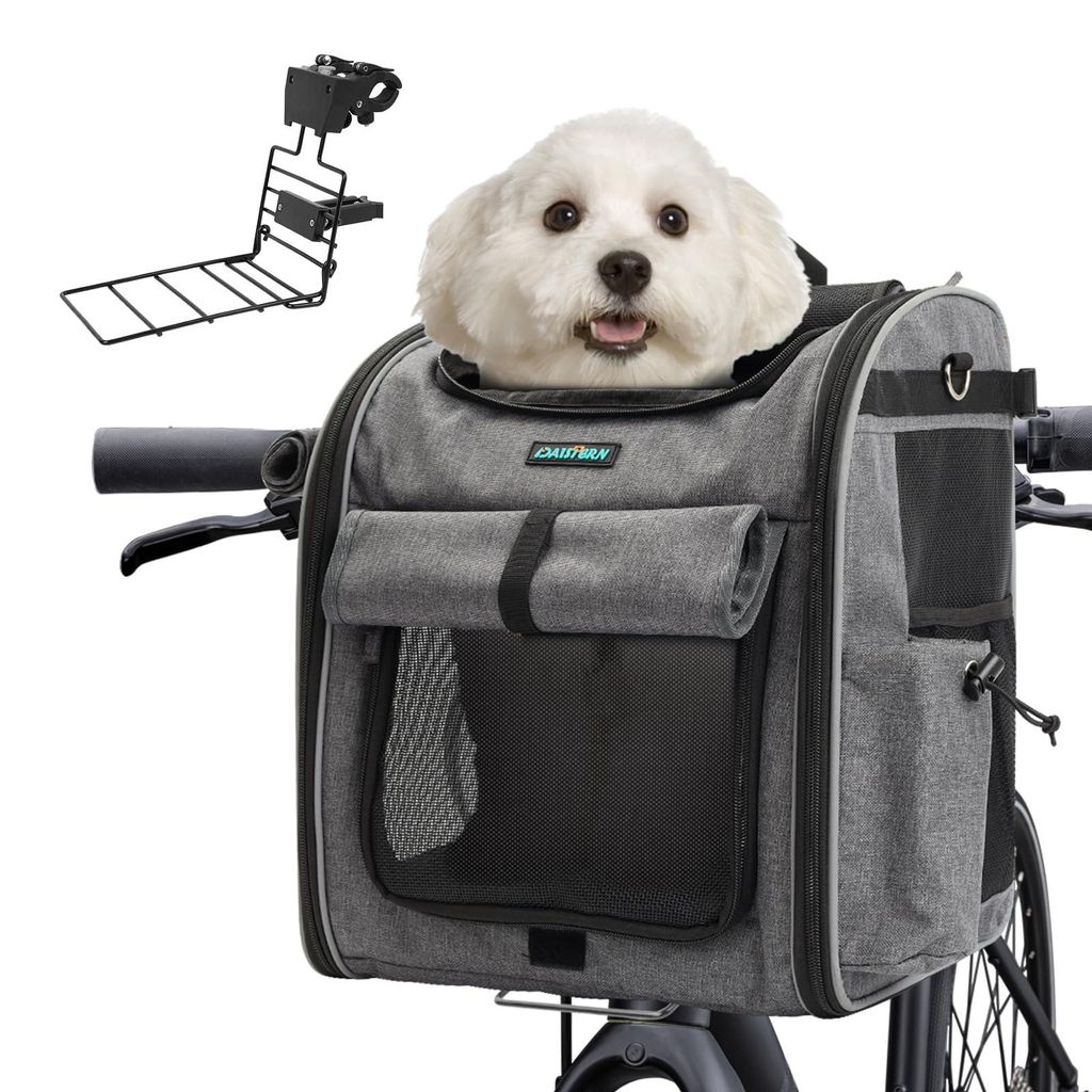 Fahrrad Hundekor Faltbare Haustier-Tragetasche bis 10kg für Produktbild 