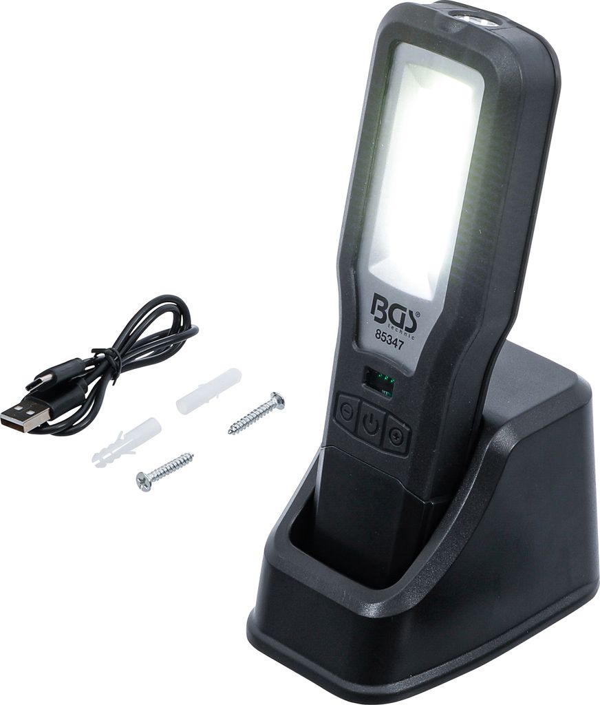 Arbeits-Leuchte COB-LED, klappbar mit Ladestation