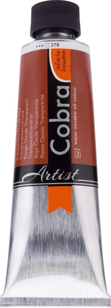 Cobra Artist Wassermischbare Ölfarbe Tube 150 ml Transparentoxidrot 378