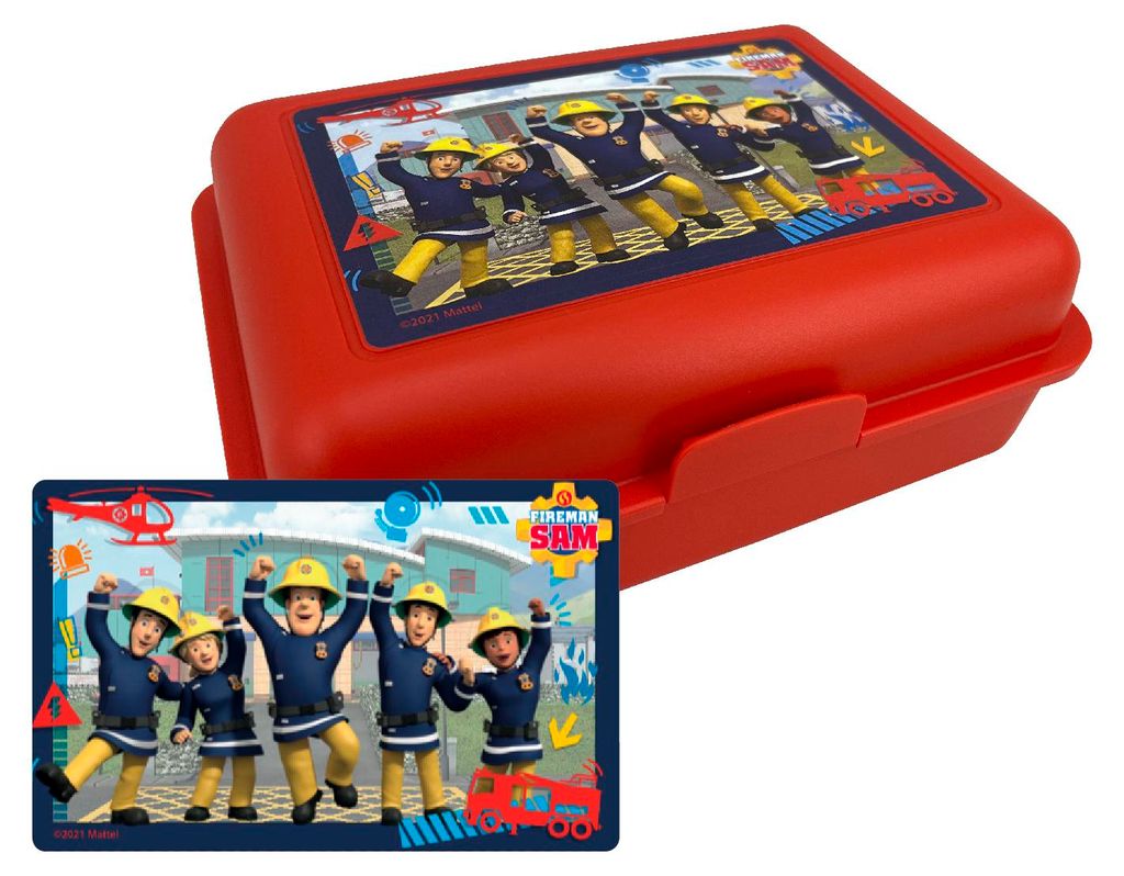 Feuerwehrmann Sam Brotdose - Team Lunchbox Butterbrotdose Produktbild 