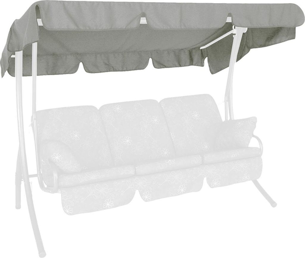 Angerer Sonnendach 210 x 145 cm Swingtex hellgrau Hollywoodschaukel Ersatzdach