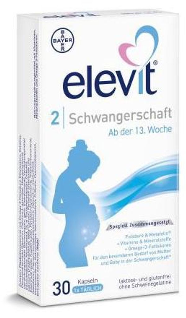 Elevit 2 Gravidanza Capsule Morbide 30 Capsule Immagine del prodotto 