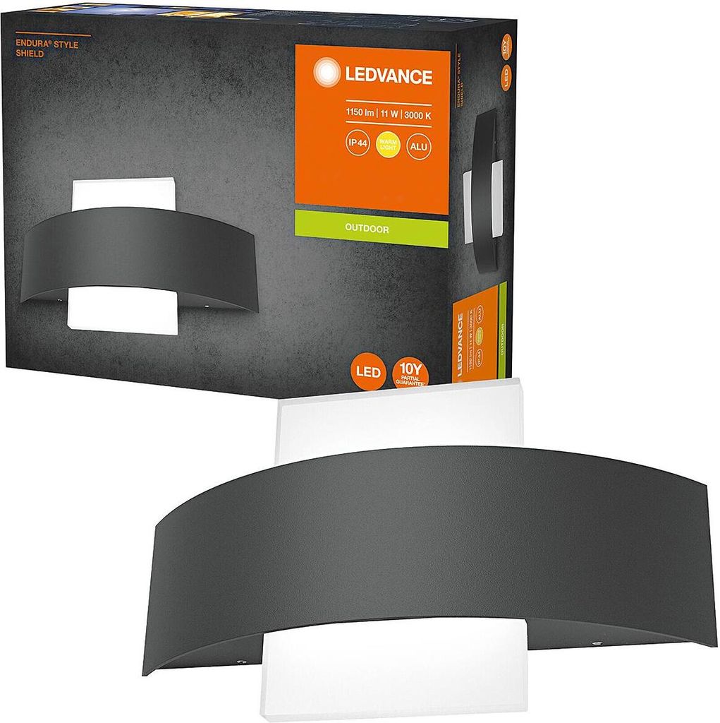 Ledvance Außenleuchte Endura Style Shield dunkelgrau Up- & Produktbild 7