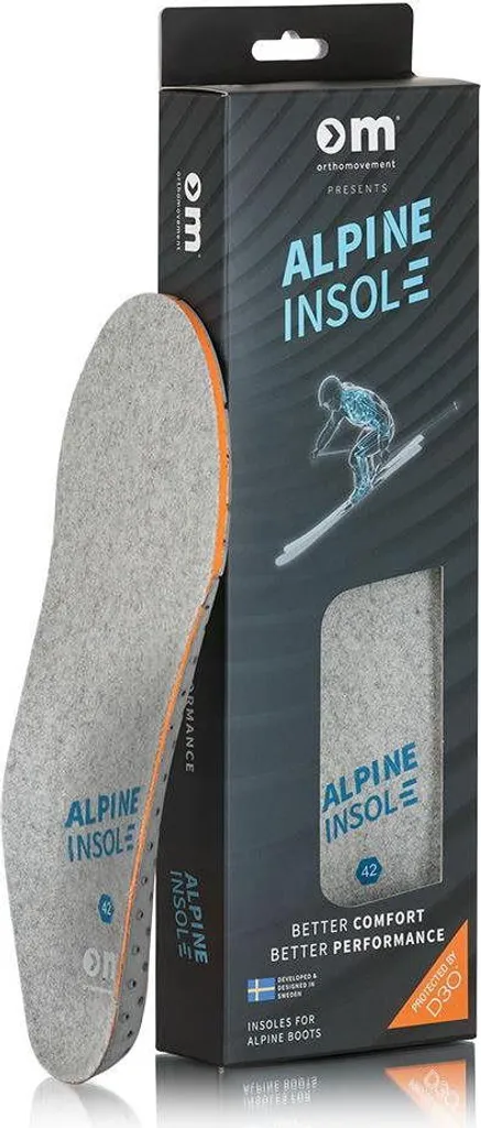 Semelle anti-douleur ski Orthomovement Upgrade Alpine EU 39 stable