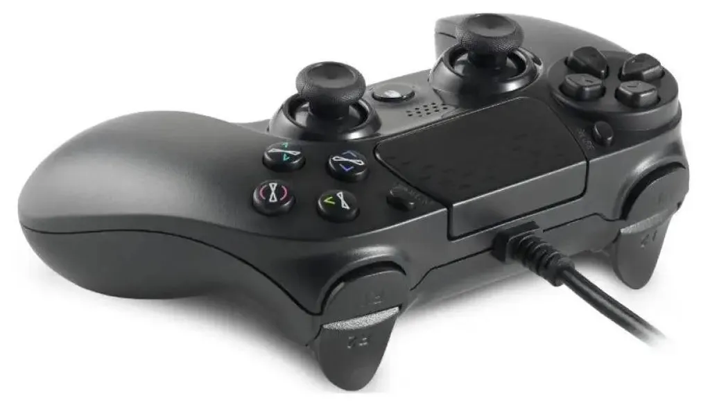 Contrôleur de Jeu Filaire Spartan Gear Hoplite Noir pour PS4 et Ordinateur