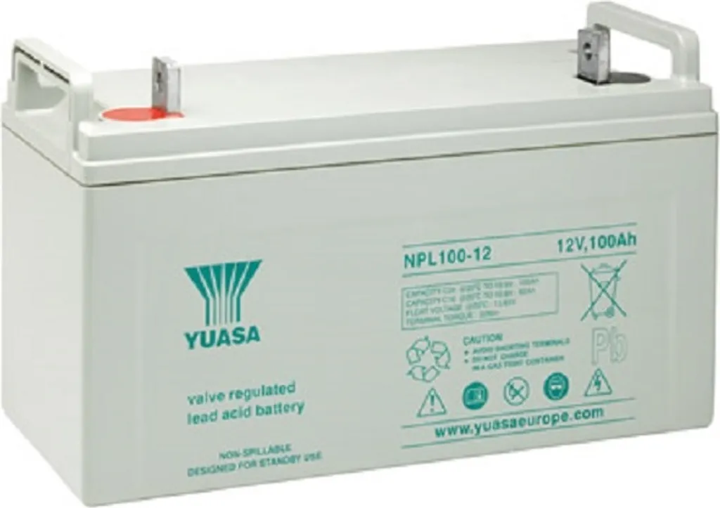 Batterie Yuasa NPL100-12 12V 100Ah pour Onduleur et Backup Solaire