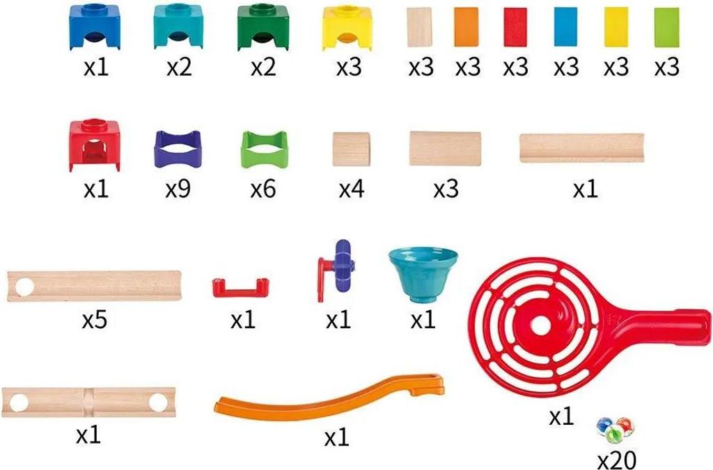 Marble run - Circuit de billes Rallye Domino - Hape - Jeux Rêves et Jouets