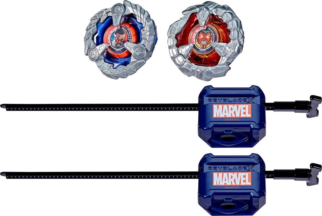 Beyblade X und Marvel Collab, Captain America 4-70GB vs. Red Hulk 1-80R