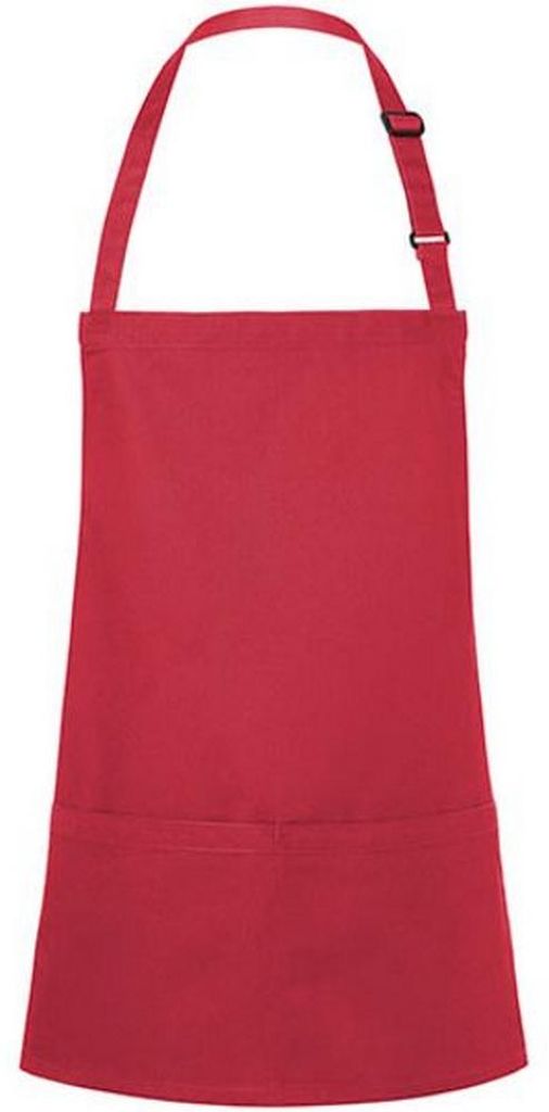 Karlowsky - Latzschürze, Tasche LT6115 (Einheitsgröße) (Himbeere)