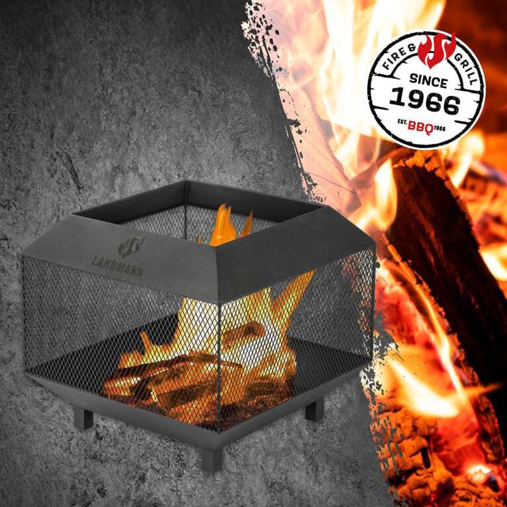 LANDMANN Feuerkorb Cube Massiver viereckiger Kaufland.de