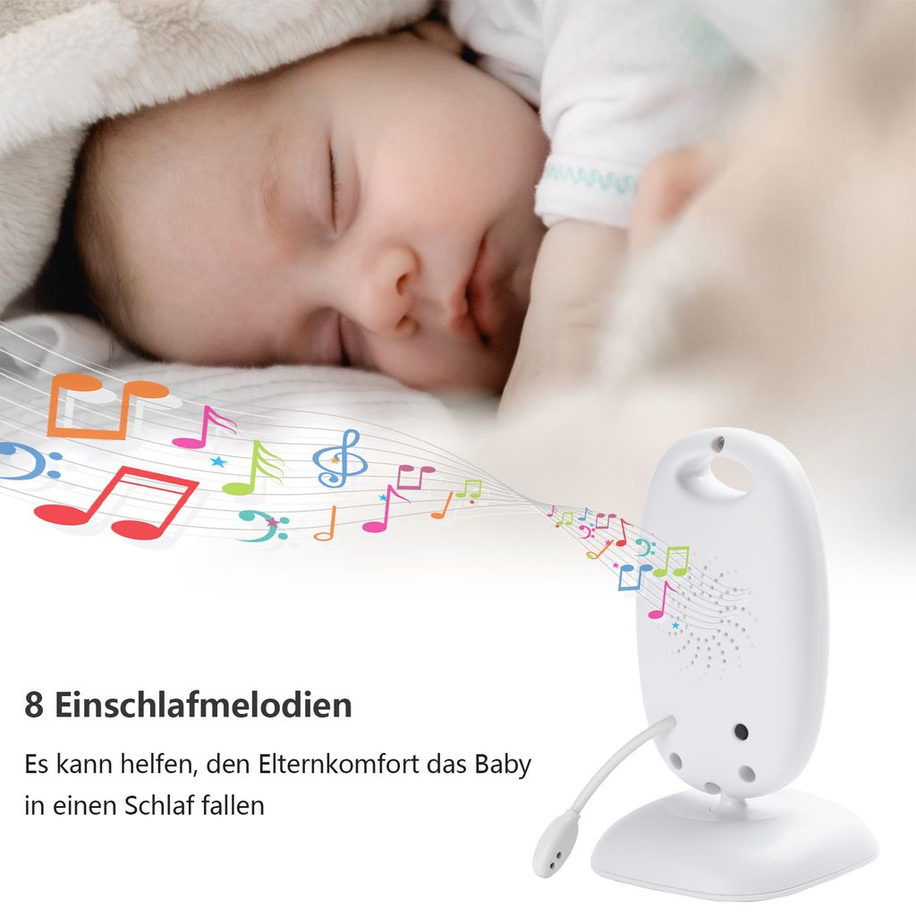 Babyphone Digital Wireless mit Kamera Baby Video Monitor Nachtsicht Babyviewer J 