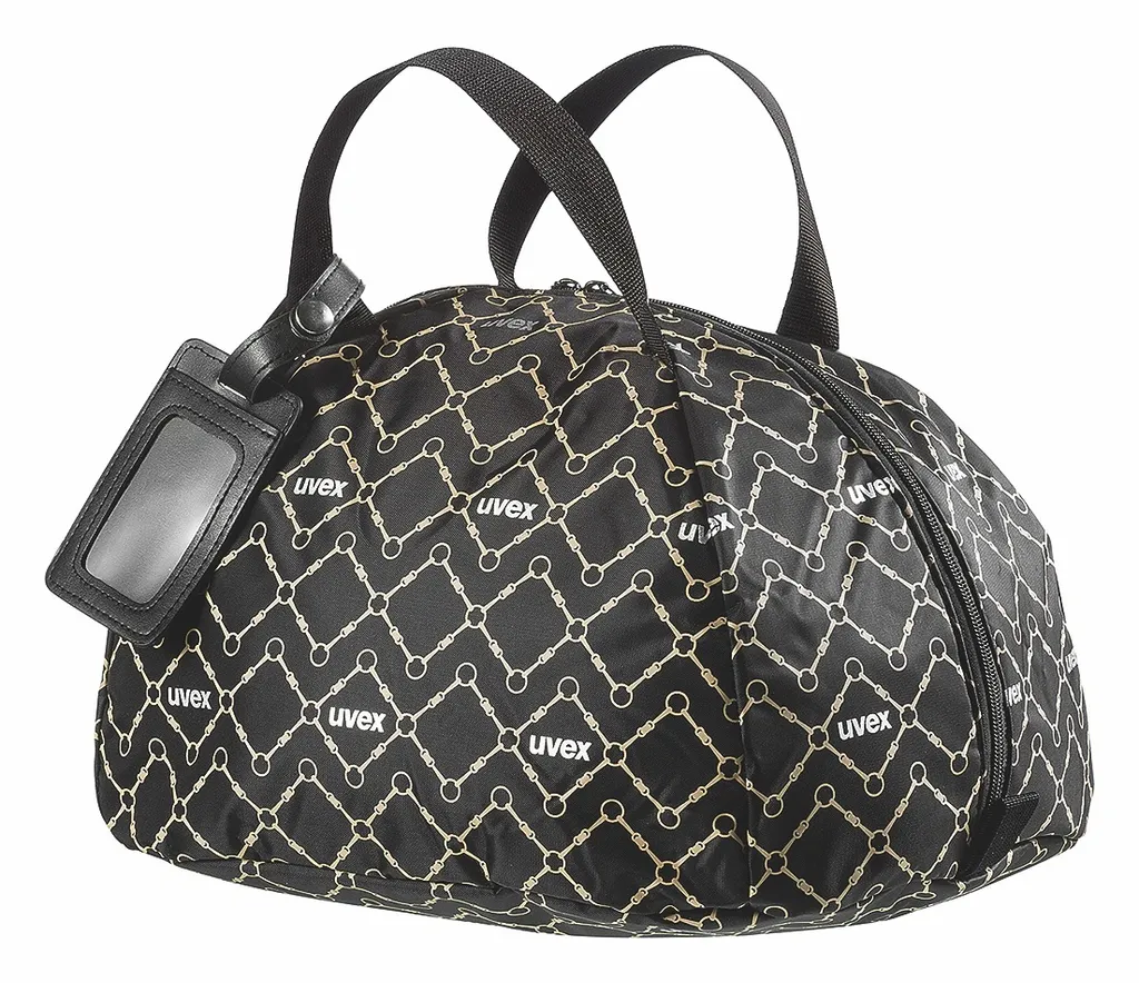 Sac pour casque d'équitation Uvex noir-marron - Protection cavalier