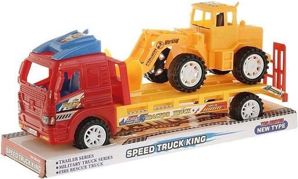 Abschleppwagen mit Bagger (Spielzeug, Fahrzeuge)