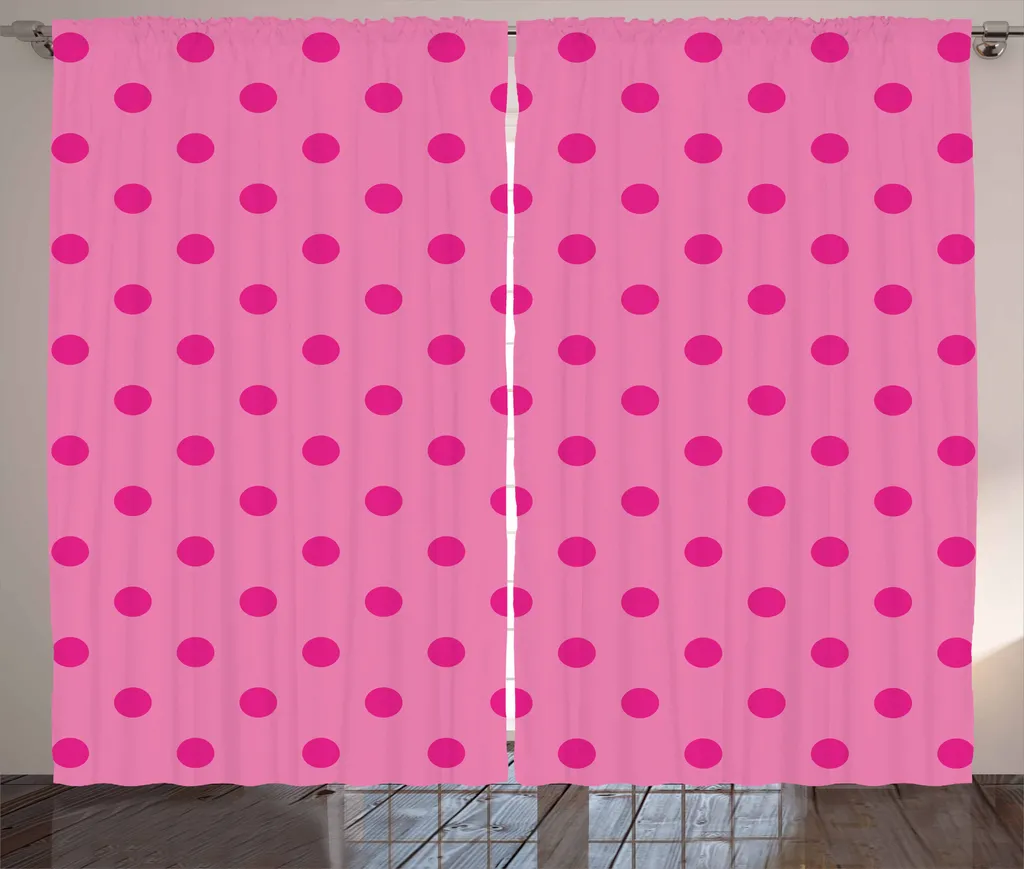 Tenda a Pois Rosa Shocking ABAKUHAUS: Stile Moderno e Rustico 280x175