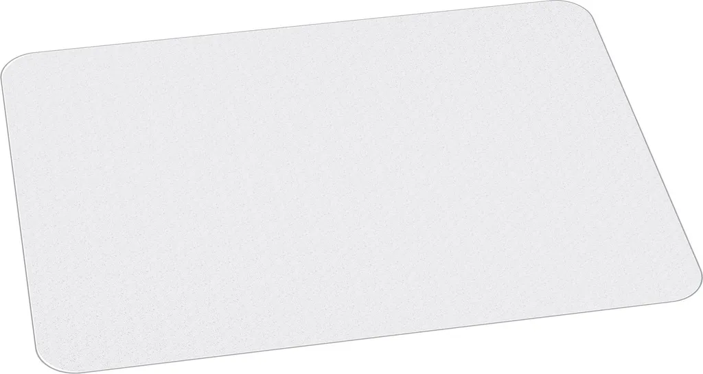 Tapis de sol antidérapant rectangulaire 90x120cm plastique transparent mat