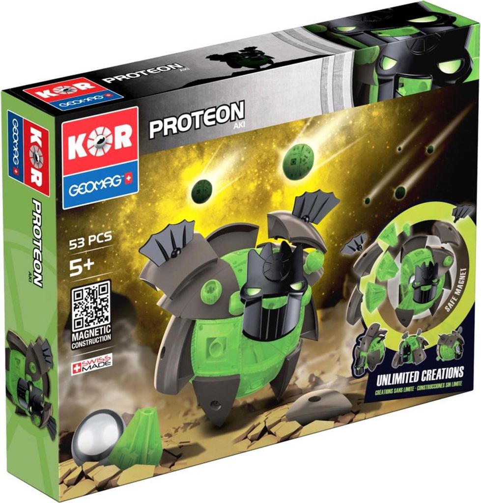 Geomag 611 - Kor Proteon Aki, 53-teilig