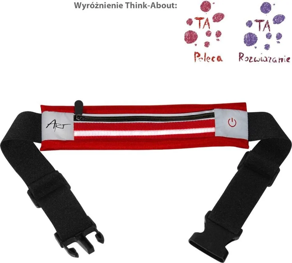 Marsupio Sportivo LED Rosso | Porta Cellulare 5.5 Pollici Anti-Rimbalzo - 8