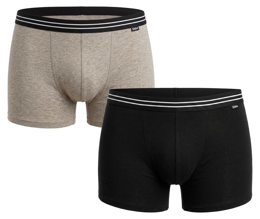 DIM 2er-Pack Herren-Boxershorts aus elastischer Baumwolle D6578