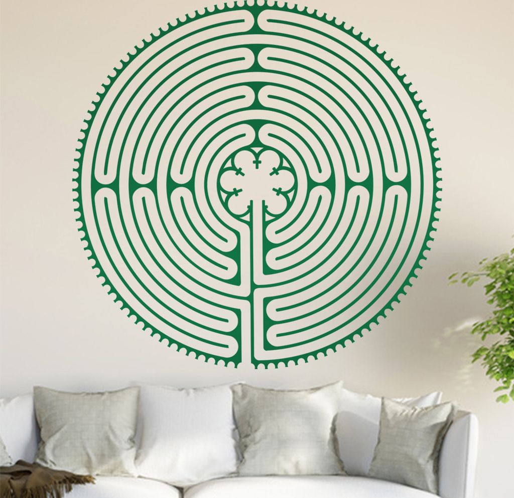 Irrgarten I Wandtattoo in 6 Größen - Wandaufkleber Wall Sticker - Dekoration, Küche, Wohnzimmer, Schlafzimmer, Badezimmer
