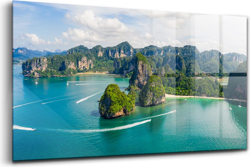 120x60 - Glasbilder - Bilder auf Wandbild - Foto auf Glas - Insel in Thailand