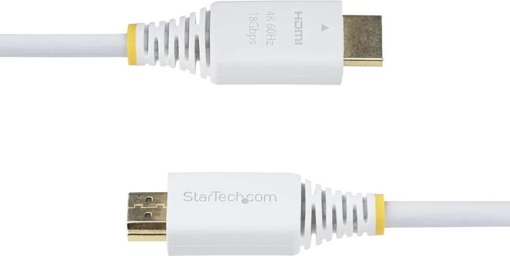 Câble StarTech HDMI2-CABLE-4K60-10W Blanc de 3m pour Vidéo 4K Ultra HD - 4