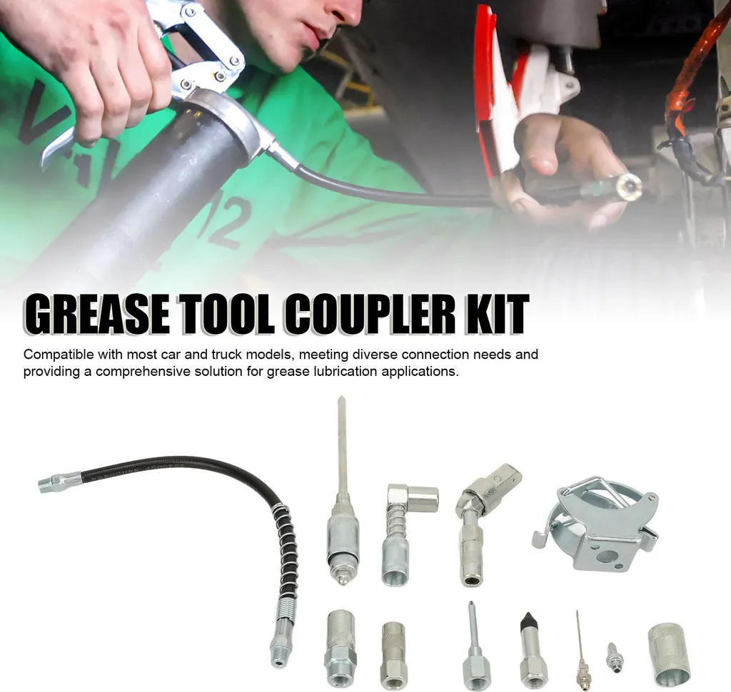 Kit lubrification à graisse avec raccord rapide étanche haute pression