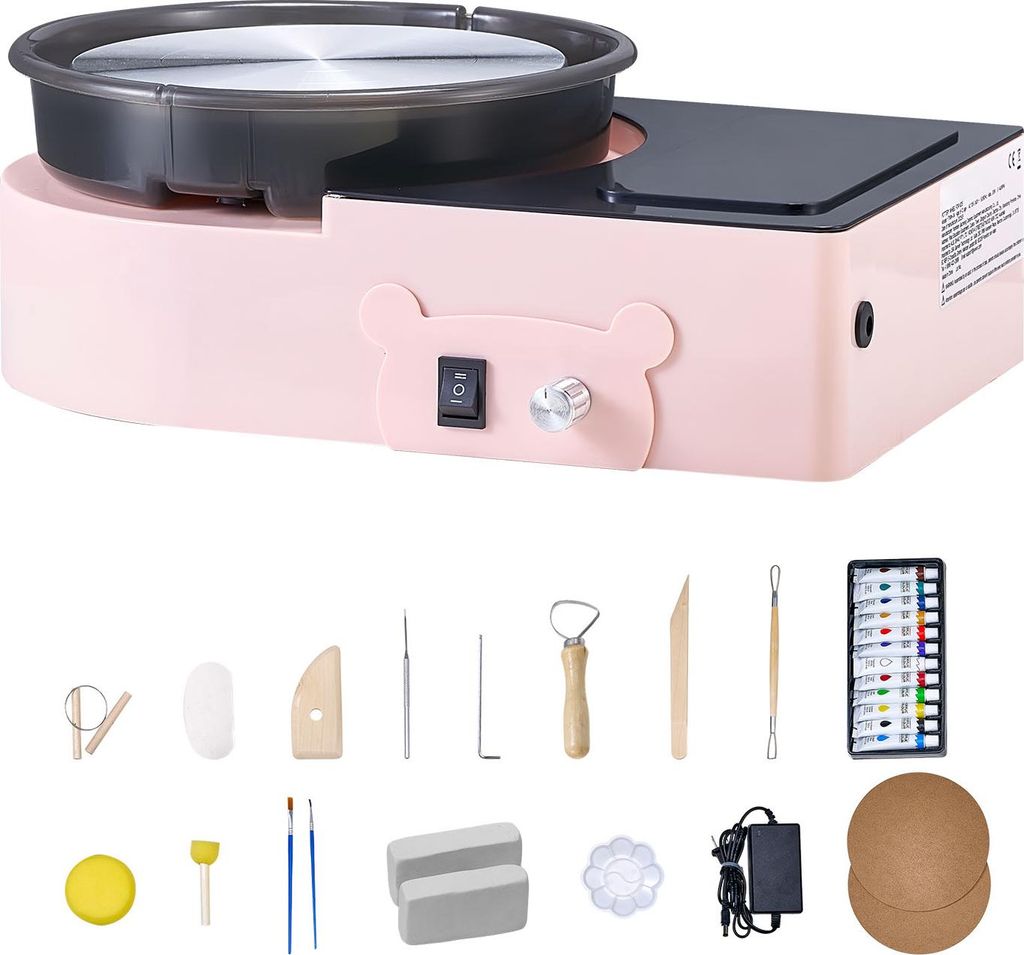 Support pour mini-pots en argile SucceBuy, avec plateau Image du produit 