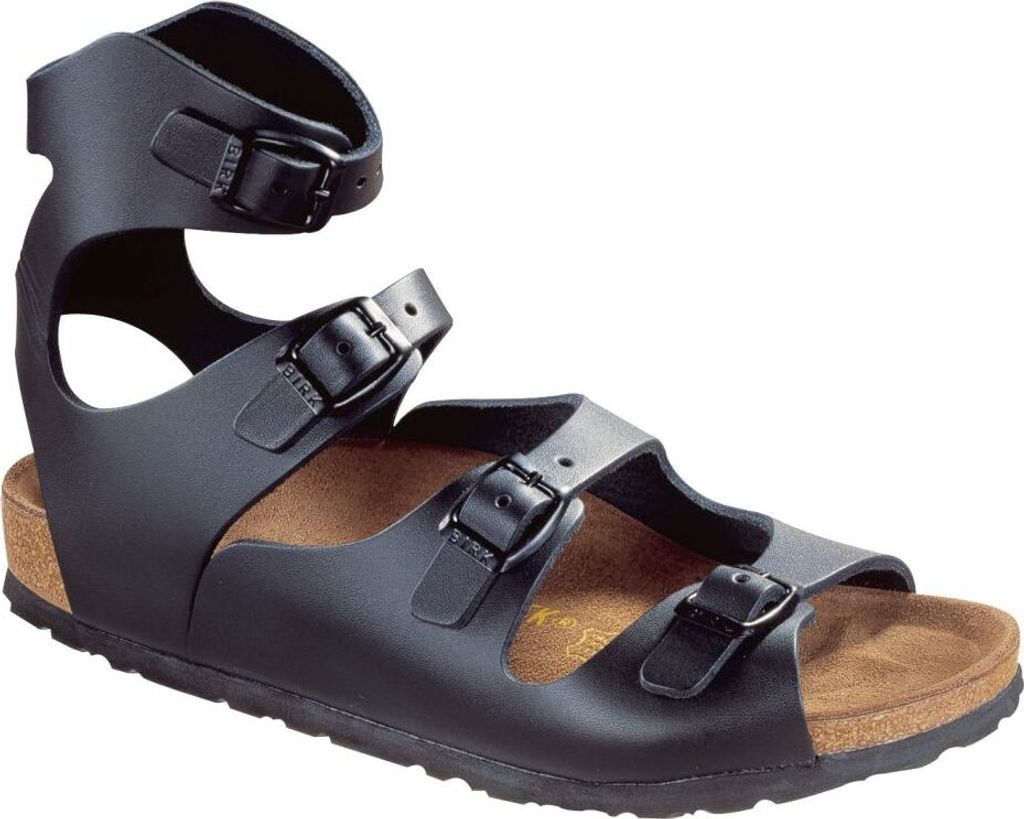 Birkenstock Athen Schwarz Glattleder Größe: 37 Schmal