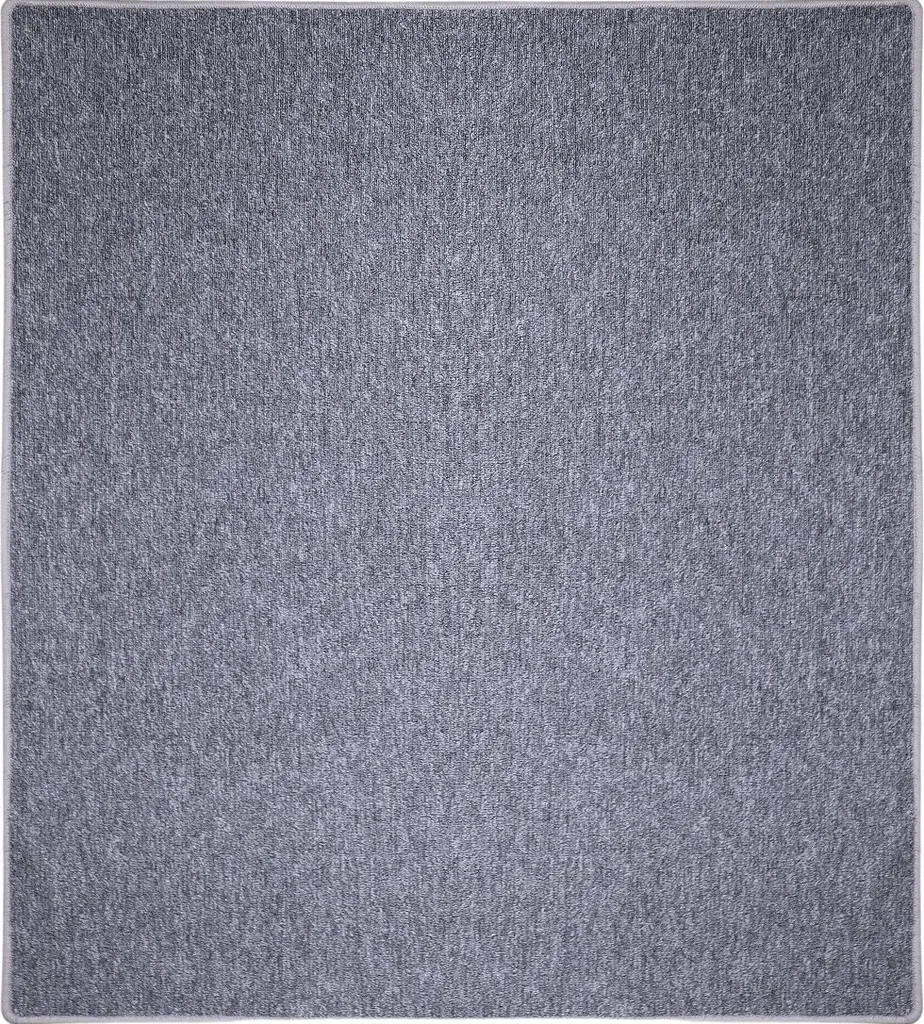Tapis Astra gris clair 180x180 cm carré : anti-tache et facile à laver