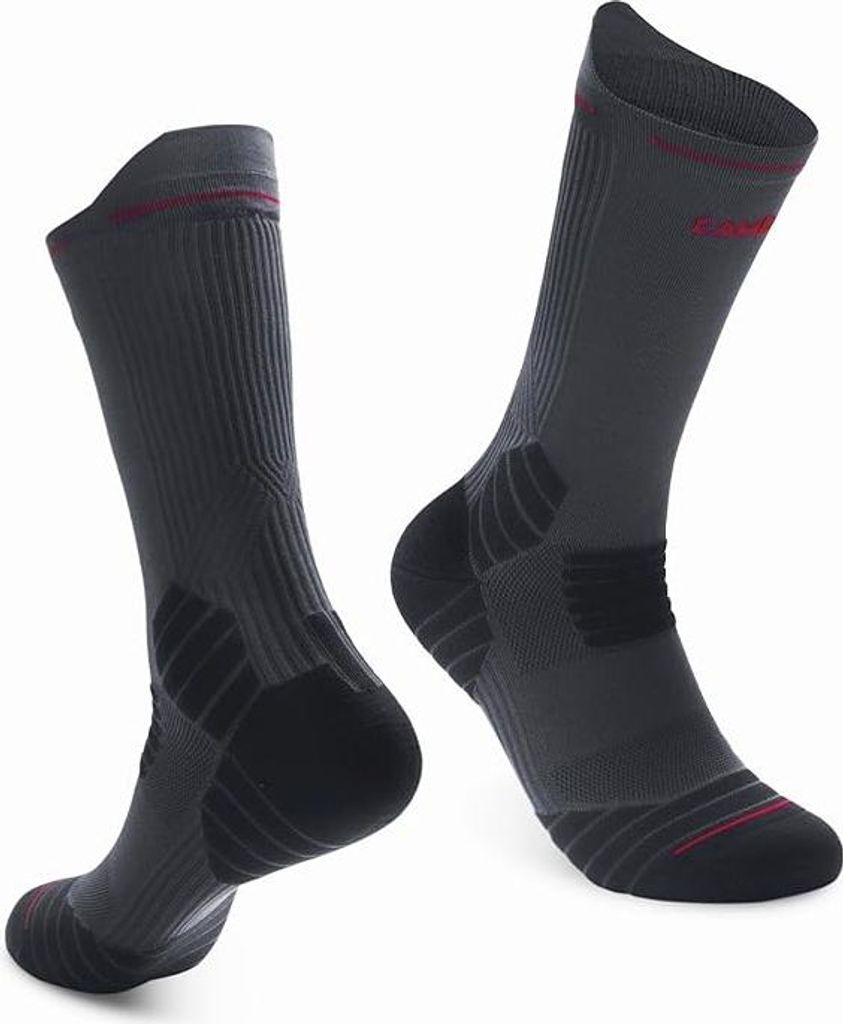 CAMBIVO Sportsocken Kompressionsstrümpfe Herren & Damen 10-15 mmHg, Tennissocken Atmungsaktiv & Anti-Blasen, Unterstützende Laufsocken beim Laufen