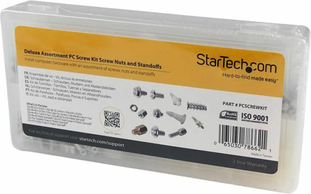 Ne perdez plus vos vis PC avec le kit Startech PCSCREWKIT complet
