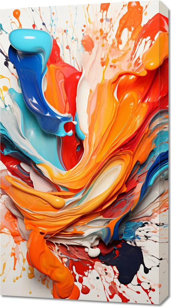 Quadro 50x90 cm Onde danzanti