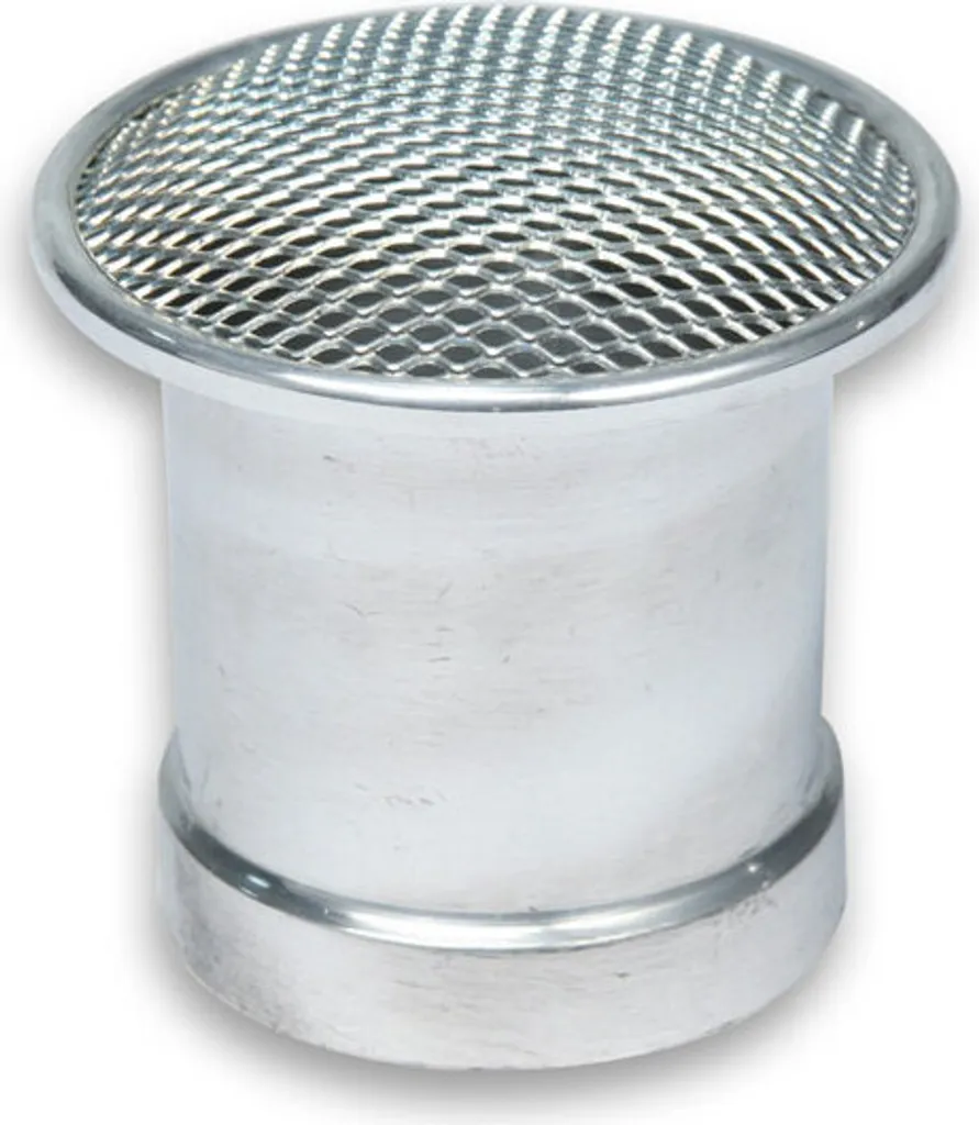 Entonnoir Malossi 52x71x1,2 mm à raccord fileté et grille de sécurité