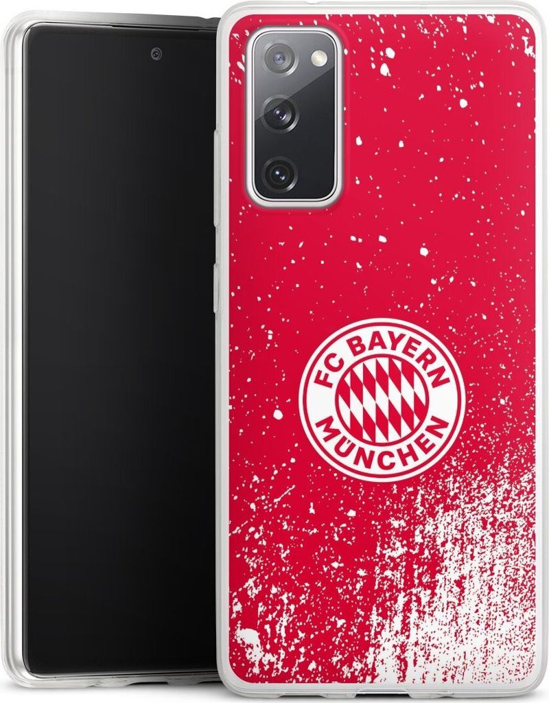 DeinDesign Slim Hülle für Samsung Galaxy S20 FE 5G Silikon Case Ultra Dünn Handyhülle FC Bayern München FCB Offizielles Lizenzprodukt