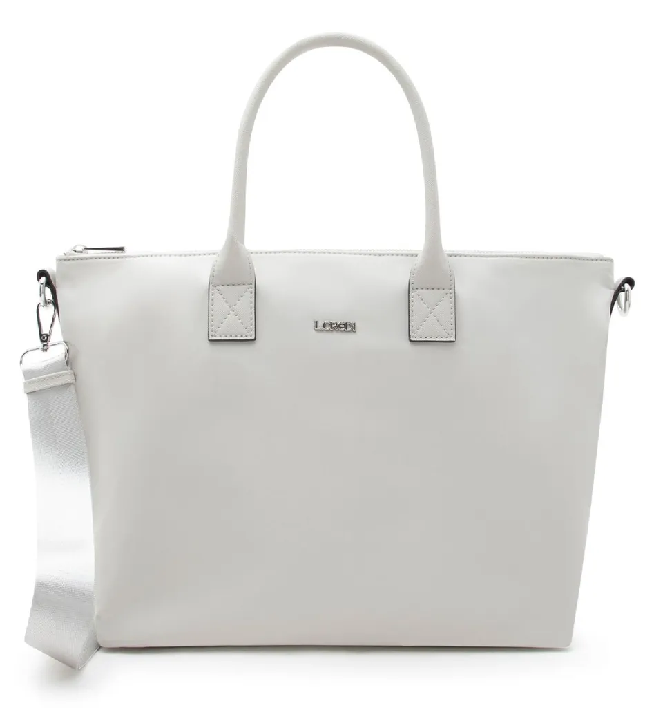 Fini le désordre avec le sac à main L.CREDI Pura gris clair organisé