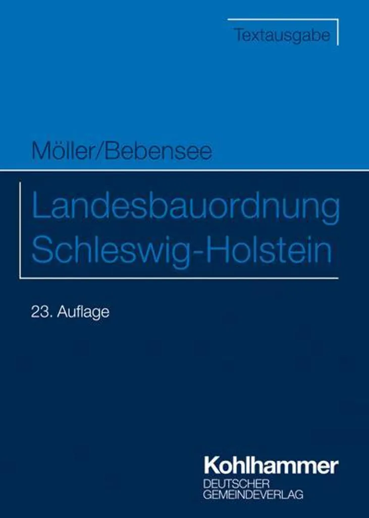 Landesbauordnung Schleswig-Holstein : édition annotée pour architectes