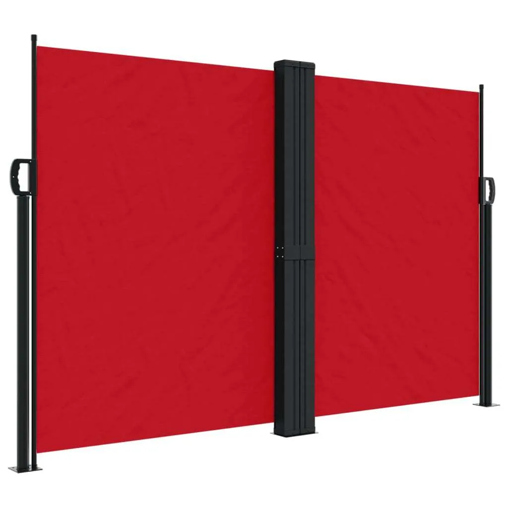 Paravento Laterale Retrattile 160x600 cm Rosso - vidaXL Outdoor