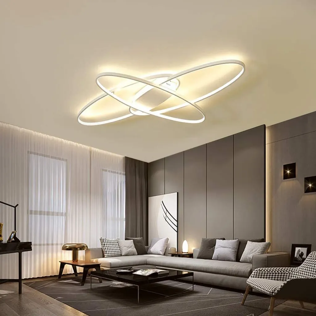 Plafonnier LED 75W à Intensité Variable avec Télécommande sans Fil