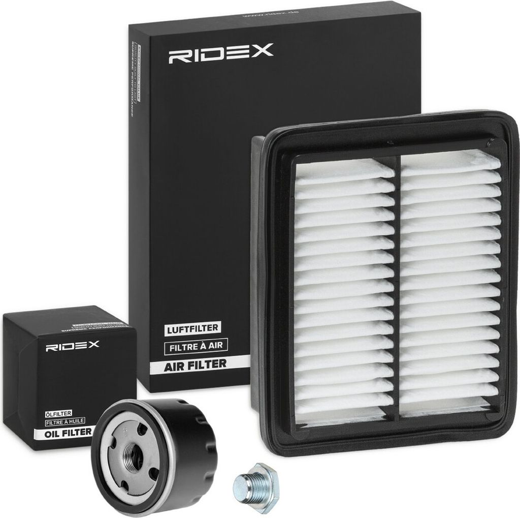 RIDEX Filterset Inspektionspaket Filtersatz für RENAULT Clio III Schrägheck (BR0/1, CR0/1) für SUZUKI JIMNY (FJ)