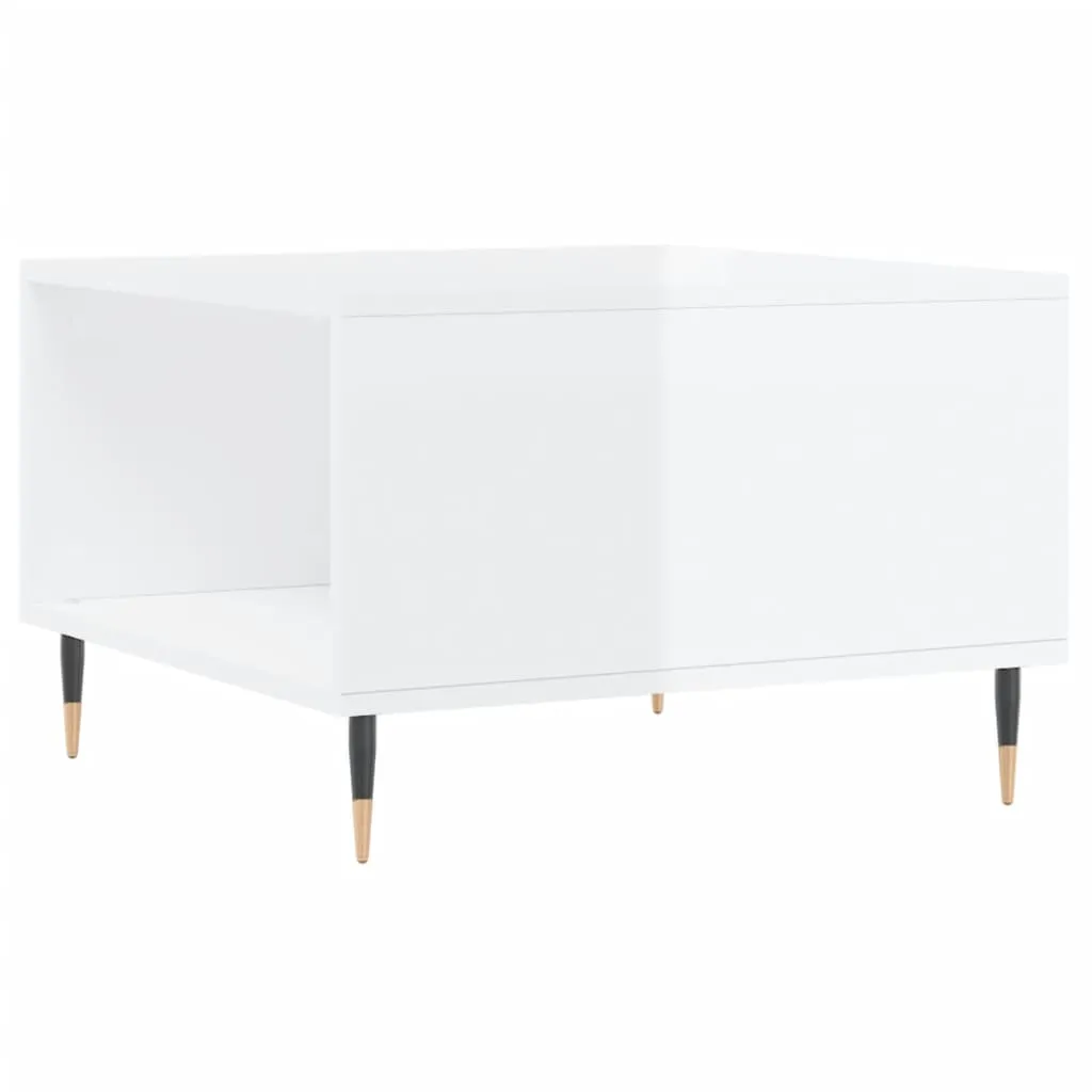 Offerta Tavolino Salotto Bianco Lucido 55x55 vidaXL - Design a Prezzo Shock - 9