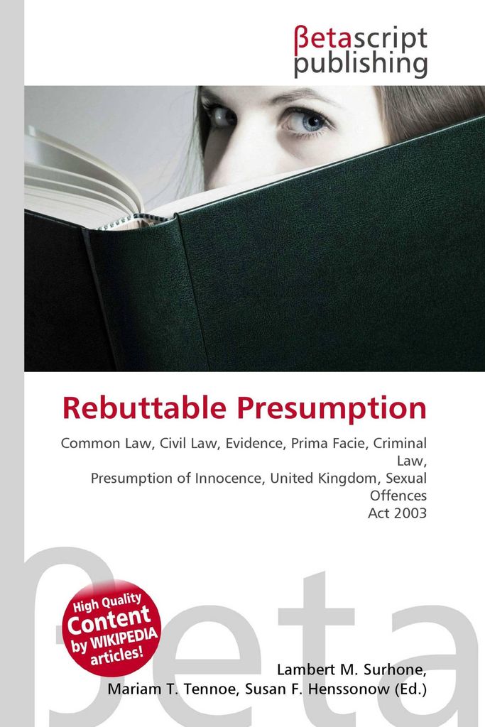 Rebuttable Presumption