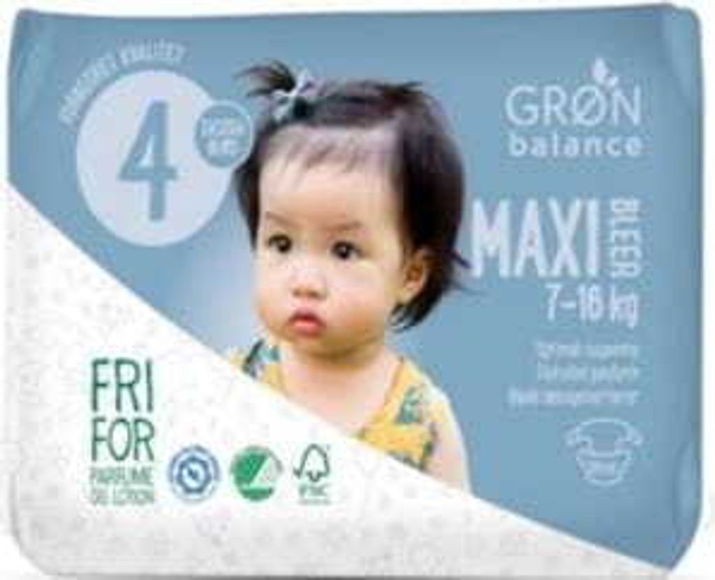 MAXI ECO Windeln 7–16 kg (50 Stück) – GRON BALANCE