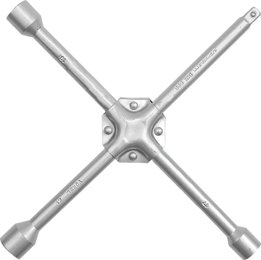 Chiave Ruota Croce 24-27-32mm con Attacco 1/2 per Camion e Autocarri