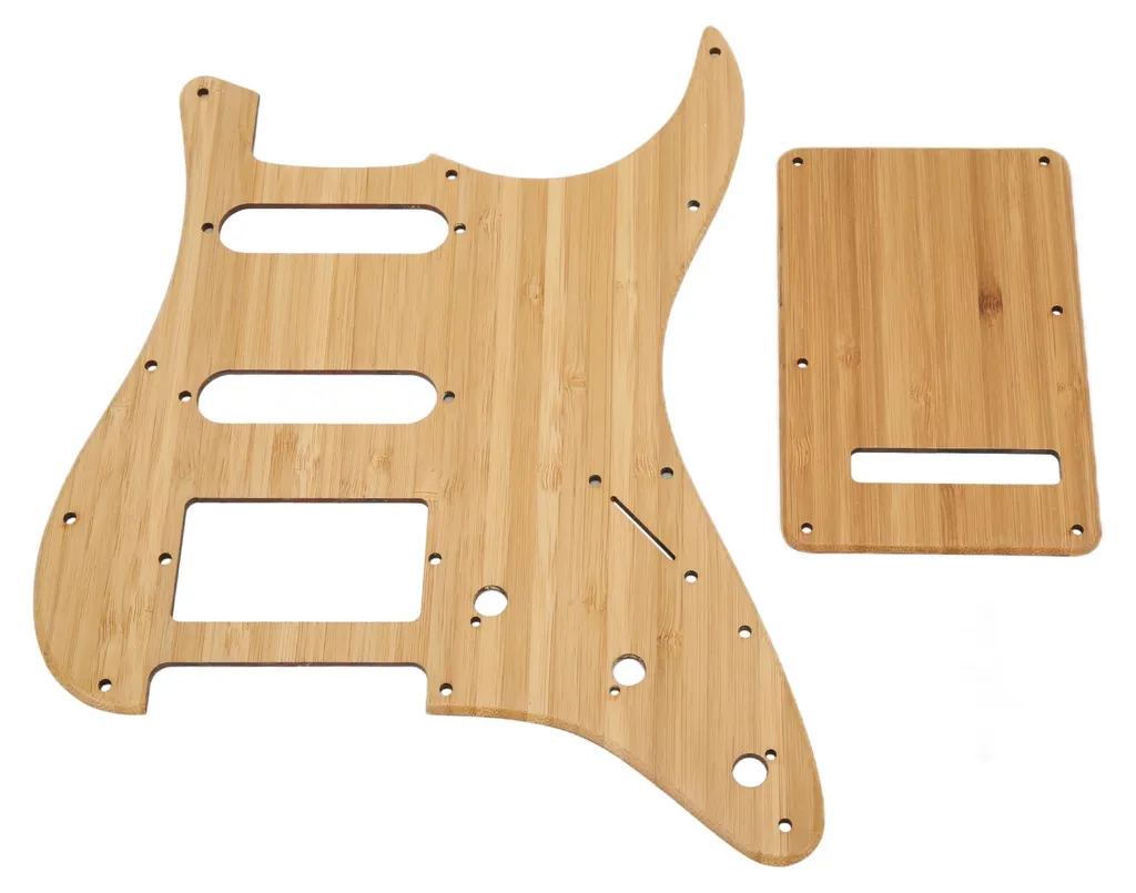 Plaque de protection bambou naturel ST GSSH05 - Pickguard résistant - 3